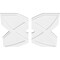 Ekena Millwork Titus Architectural Grade PVC Contemporary Ceiling Medallion, Two Piece, 26"OD x 3"ID x 9"C x 1"P CMP26TS2-03000 - alternate 2